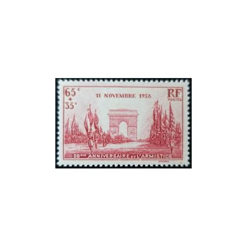 Arc De Triomphe À Paris : 20ème Anniversaire De La Victoire Année 1938 N° 403 Yvert Et Tellier Luxe