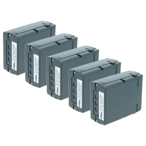 vhbw 5x Batterie compatible avec Icom IC-02GAT, HTX-404, HTX-202, IC-2GAT, IC-2AT, IC-12GAT, IC-12AT radio talkie-walkie (1800mAh, 8,4V, NiMH)