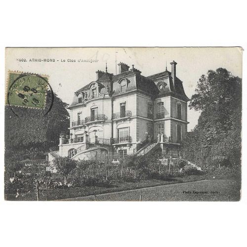 Carte Postale N°502 , Athis-Mons , Le Clos D'Avaujour , 20.8.18 ( 1918 )