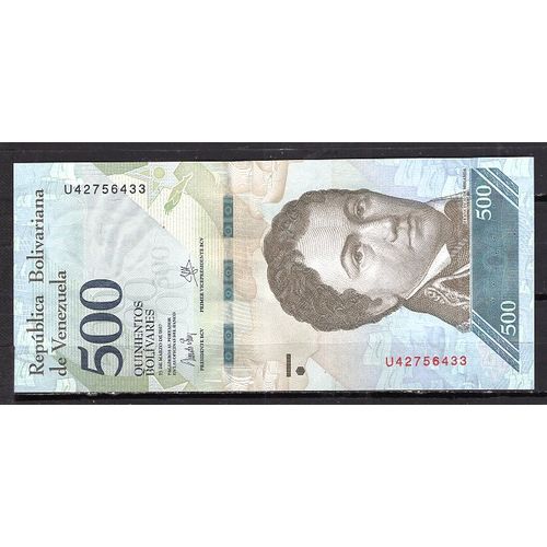 Billet De Banque Venezuela 500 Bolivares 2017 Pick 94 Neuf Unc Dimension 157 × 69 Mm