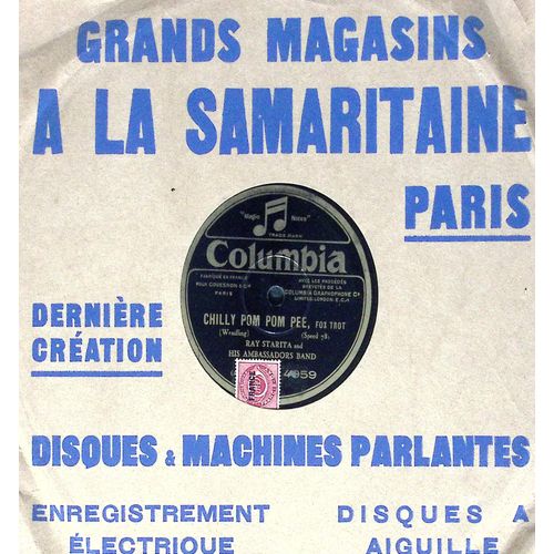 Ray Starita And His Ambassadors Band - Chilly Pom Pom Pee - (Fox Trot) - Parysia ( Valse ) - 25 Cm