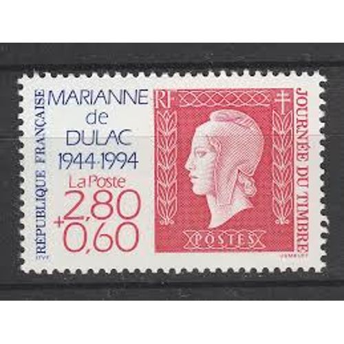 Journée Du Timbre : Cinquantenaire De La Marianne De Dulac Année 1994 N° 2863 Yvert Et Tellier Luxe