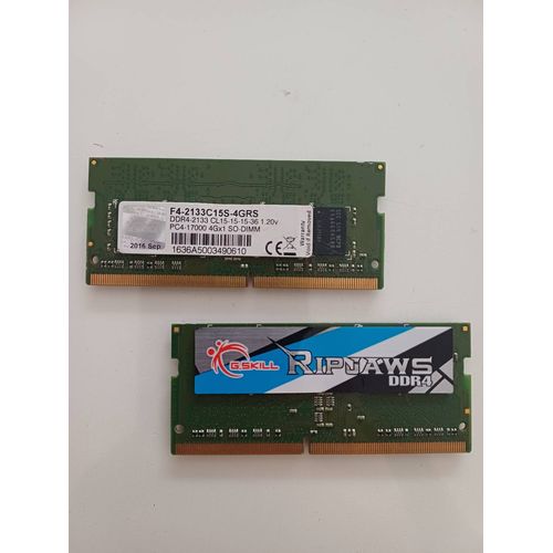 Mémoire 2*4 Go DDR4 So-Dimm G-Skill Ripshaws
