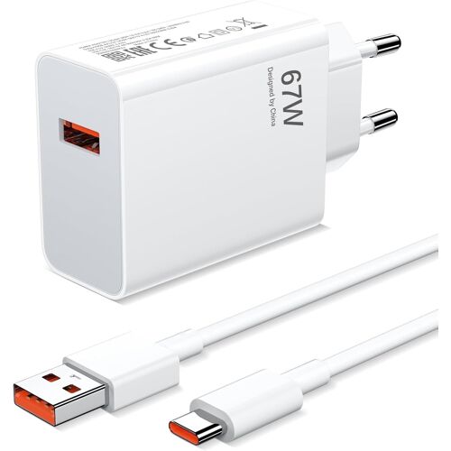 KALANKA-67W USB C Chargeur Rapide Câble pour Xiaomi 17 Ultra, 15T, 14T, 13T Lite, 12 12T, Redmi Note 15, 14Pro 14Pro+ 5G, 13 Pro, 12Pro, A5, 14C, POCO F8 Ultra Pro, X7, X8, M8, C85 Hyper Charge Charg