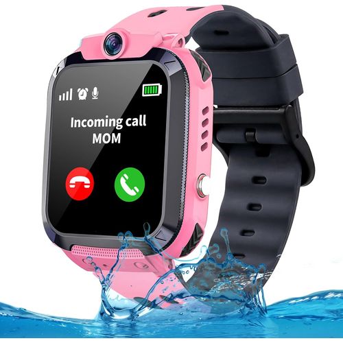 JGD-IP68 Montre Connectée Enfant GPS,Montre GPS Enfant Garçons Filles avec Appel Bidirectionnel,SOS Voice Chat Téléphone Caméra Jeux Mode Classe, Montre Intelligente Enfants Cadeau d'anniversaire