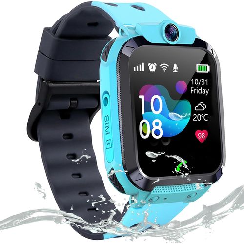 JGD-Montre Connectée Enfant GPS, Montre GPS Enfant avec Appel Bidirectionnel IP68 Résistant SOS Voice Chat Téléphone Jeux Mode Classe, Montre Intelligente EnfantsFille Garçon Cadeau