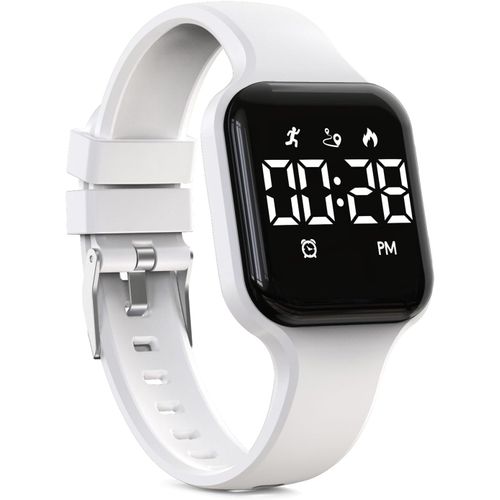 Jgd-Montre Numérique Étanche Pour Enfants Avec Podomètre, Affichage Led, Chronomètre, Pour Enfants, Garçons, Filles, Adolescents