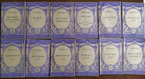 Lot De 10 Livrets "Classique Larrousse"