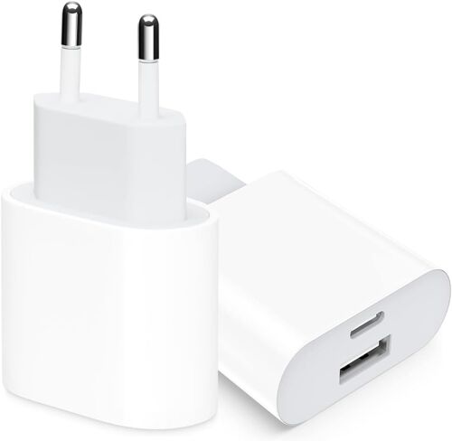 LORANKA-Paquet de 2 chargeurs USB - C, Adaptateur de Bloc d'alimentation 30W à 2 Ports USB C, pour iPhone 17/16/16 Pro/16 Pro Max/16 Plus/15/14/13/12/11 Pro Max/X/XS Chargeur