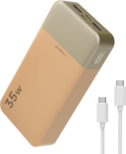 Jgd-Batterie Externe Charge Rapide 35w 20000mah Power Bank Usb C In&out Chargeur Externe Pd3.0 Qc4.0 Batterie Portable Compatible Avec Iphone17 16 15 Galaxy Pixel Tablette