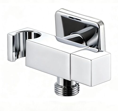 JGD-Accroche Pommeau de Douche Murale ¿ inch Support Pommeau de Douche avec Vanne de Commutation Support de Douchette pour une Utilisation Dans les Salles de Bains Privées, les Suites d'hôtel