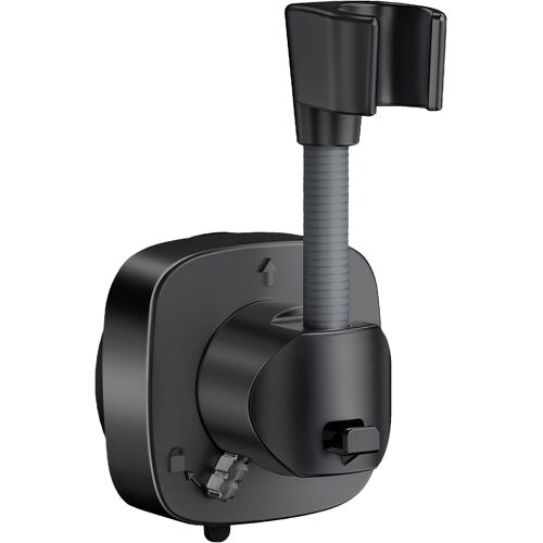 JGD-Support de Pommeau de Douche Rotatif à 360°, Ventouse Sans Perçage, Charge de 10 kg, Antidérapant et Antirouille, Support de Pommeau de Douche Amovible, Adapté à la Salle de Bain