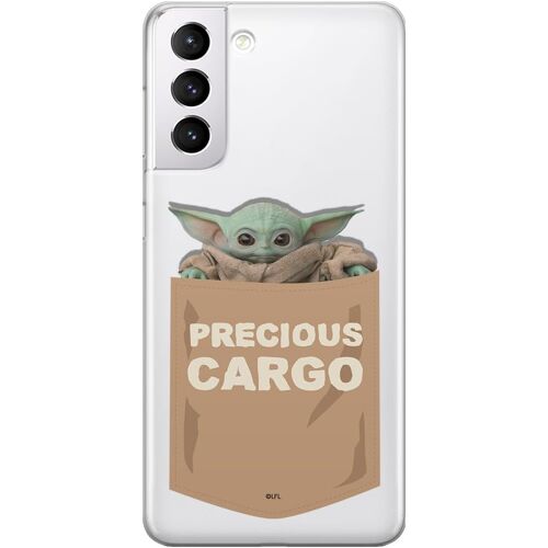 JGD-Coque de téléphone Portable pour Samsung S21 Original et sous Licence Officielle Star Wars Motif Baby Yoda 030 Parfaitement adapté à la Forme du téléphone Portable, partiel imprimé