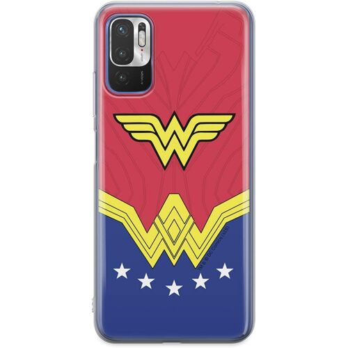 JGD-Coque de téléphone Portable pour Xiaomi REDMI Note 10 5G / POCO M3 Pro Original et sous Licence Officielle DC Motif Wonder Woman 008 adapté à la Forme du téléphone Portable, Coque en TPU
