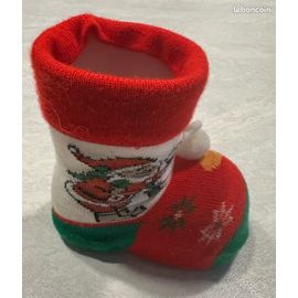 🎄magnifique botte du père noël Hauteur 11 cm
