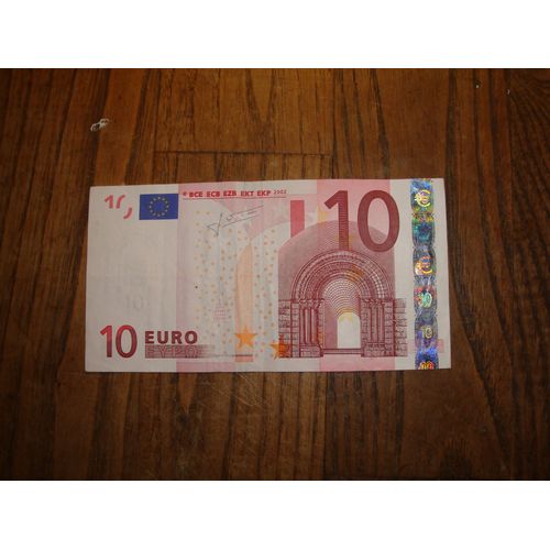 Billet 10 € Année 2002