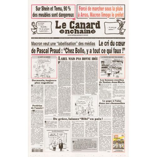 Le Canard Enchainé N° 5482 : "Le Cri Du Coeur De Pascal Praud : Chez Bollo, Y A Tout Ce Qui Faux !"