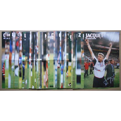 Lot De 52 Posters Des Fascicules Génération Champions 1998 Édition Atlas