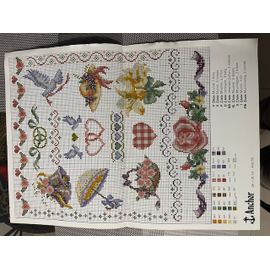 Planche Schémas Point De Croix : Motif Mariage