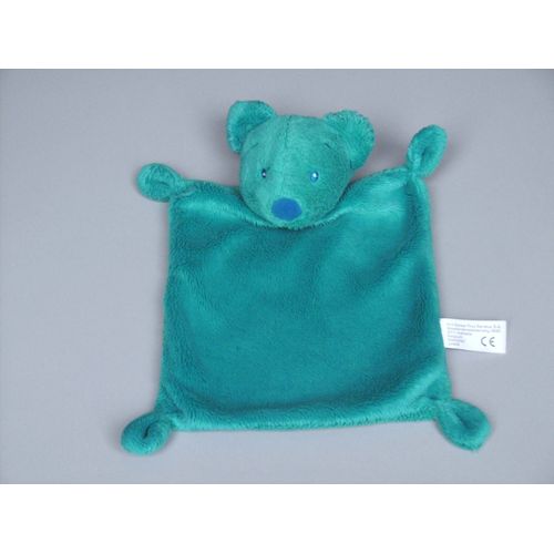 Doudou ours plat bleu turquoise Simba Toys