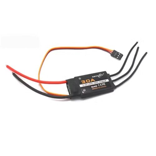 Keyiuav Variateur Sans Balais Bidirectionnel Esc Avec Prise T Plug Fiche Banane De 3,5 Mm Voiture Télécommandée Et Modèle De Navire Hélice Sous-Marine Bateau À Vent 20a 30a 40a 50a 60a-Générique