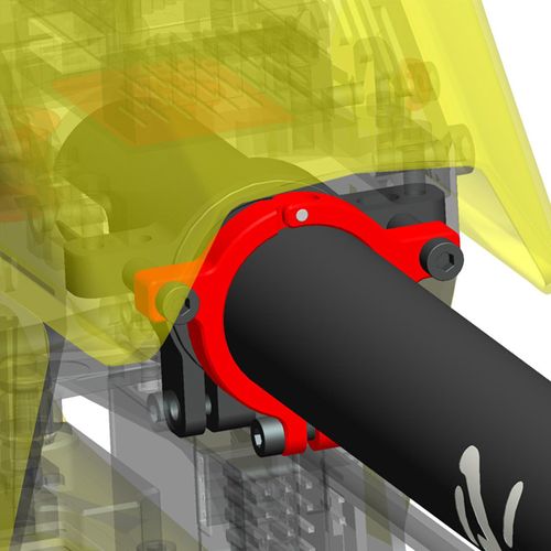 Alzrc Devil R42 420mm Fbl Hélicoptère Rc Partie Rc Anneau De Serrage De La Courroie De Queue