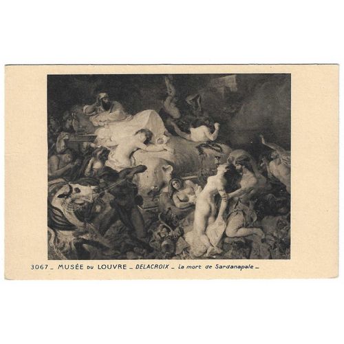 Carte Postale N°3067, Musée Du Louvre , Delacroix , La Mort De Sardanapale