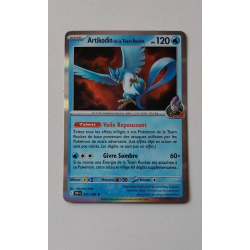(2080) Artikodin De La Team Rocket 51/182 Pokemon