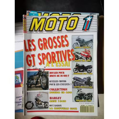Moto 1 103 Bmw K100 Rs1,Honda Cbr1000,Kawasaki Zzr1100,Suzuki Gsxf1100,Yamaha Fj1200,Bimota Tesi,Rgb Wasp,Holtz,Harley Arni,Honda Cb450k1