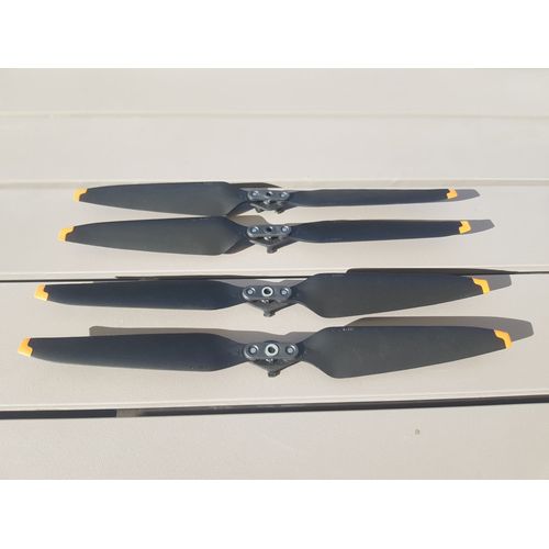 4 Hélices 7238f Haute Performance Montage Rapide Pour Dji Mavic Air 2 / 2s ¿ Noir/Or