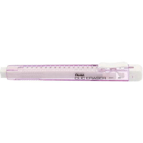 Pentel Stylo Gomme Clic Eraser, Corps Violet Pastel