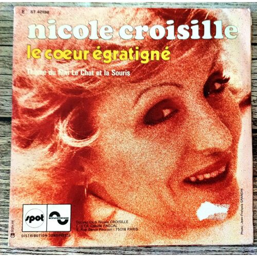 Disque Vinyle 45 Tours Nicole Croisille 2 Titres Collection Vintage