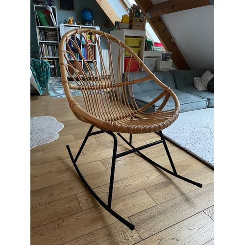 Rocking chair en rotin