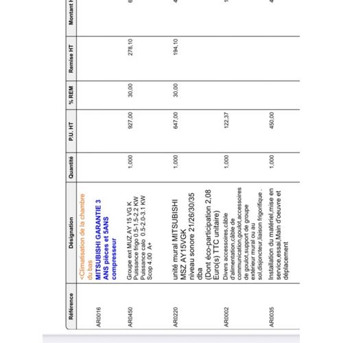 Climatisation réversible 
