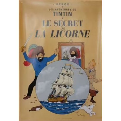 Le Secret De La Licorne, Affiche 61 X 43 Cm
