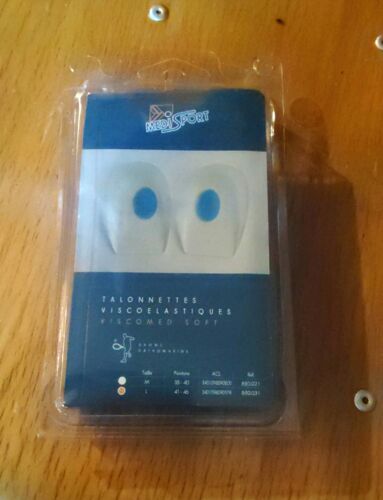 Talonnettes Viscoélastiques Soft. Medisport Taille L . Neuves