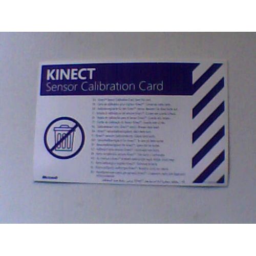Carte Calibration Kinect Xbox 360