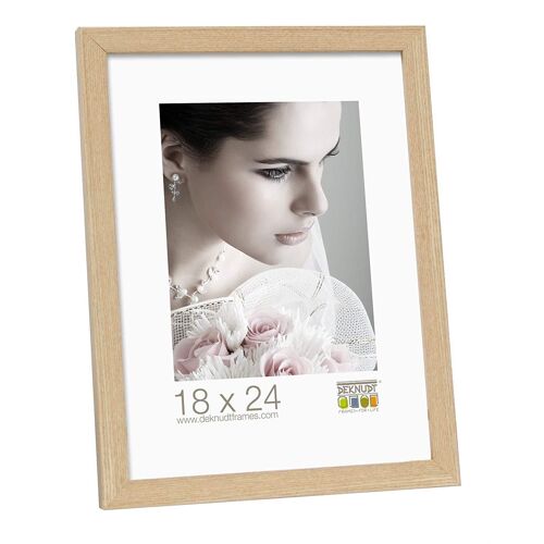 Deknudt Cadre Photo 13x18 Bois couleur chêne
