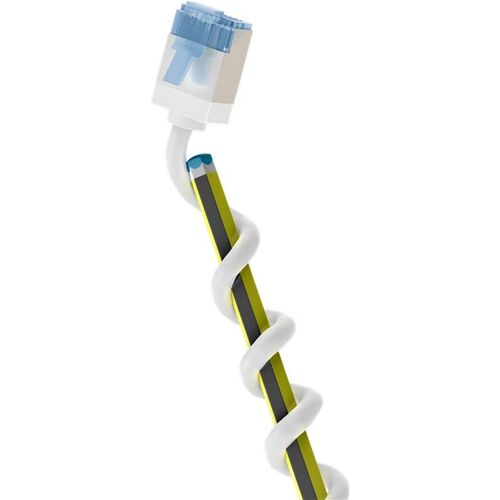Goobay Câble Patch CAT 6A Ultra-Flexible, Slim, U/FTP, blanc