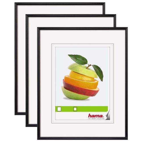 HAMA Lot de 3 Cadres en plastique "Sevilla" 13 x 18 cm pour 9x13 cm noir