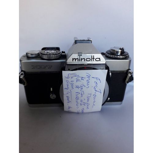 MINOLTA XD7 CHROME BOITIER SEUL