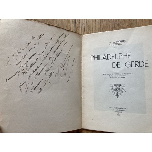 Philadelphe De Gerde, Quelques Poèmes Nouveaux Et Lettres Inédites De Mistral Et Roumanille