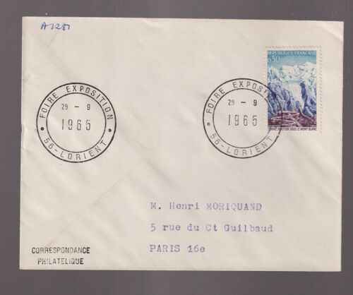 Cachet Commémoratif "Foire Exposition De Lorient - 29-09-1965" Sur Enveloppe