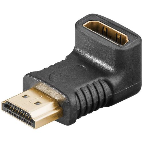 Goobay Adaptateur HDMI¿ Coudé 270° Vertical, 8K @ 60 Hz, Plaqué Or