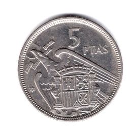 Espagne Piece De 5 Pesetas 1957 Cupronickel Ref Km 786 Poids 5.75 G Diametre 23.00 Mm Epaisseur 1.90 Mm Superbe