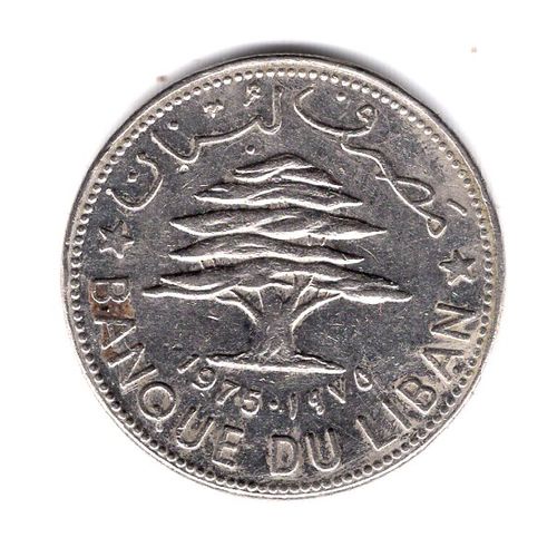 Liban Piece De 50 Piastres 1975 Cupronickel Ref Km 28.1 Poids 6.00 G Diametre 24.00 Mm Epaisseur 1.83 Mm Superbe