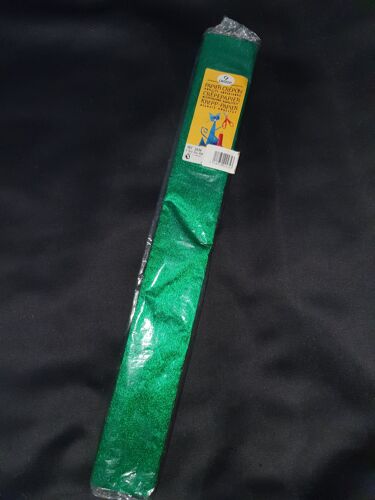 Papier Crépon Vert Brillant