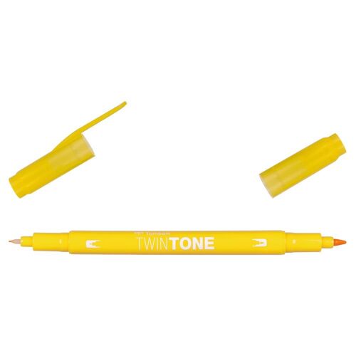 Tombow Feutre Dessin Double Pointe 0,8 Et 0,3 Mm Twintone Jaune