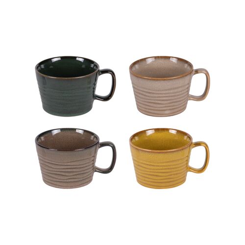 Coffret De 4 Mugs Bas Kili 40 Cl