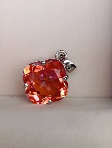 Pendentif Topaze Azotic Et Argent